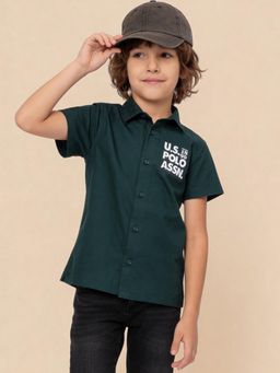 U.S. POLO ASSN. - Kids Boys Solid Oxford Shirt
