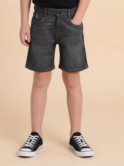 U.S. POLO ASSN. - Kids Boys Mid Rise Regular Fit Denim Shorts