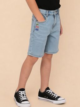U.S. POLO ASSN. - Kids Boys Mid Rise Regular Fit Denim Shorts