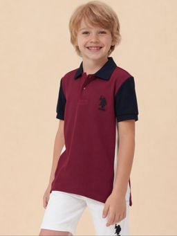 U.S. POLO ASSN. - Kids Boys Colorblock Regular Fit Polo Shirt