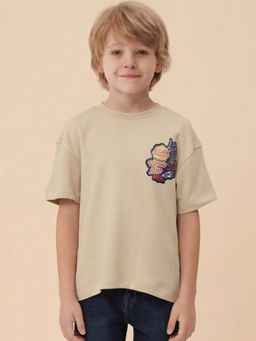 U.S. POLO ASSN. - Kids Boys Graphic Brand Printed Oversized Fit T-Shirt