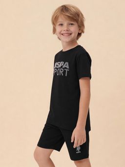 U.S. POLO ASSN. - Kids Boys Brand Embellished Regular Fit T-Shirt