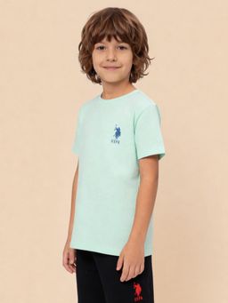 U.S. POLO ASSN. - Kids Boys Textured Regular Fit T-Shirt