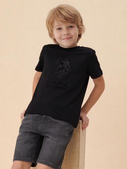 U.S. POLO ASSN. - Kids Boys Brand Printed Regular Fit T-Shirt