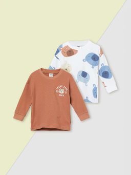 max - Boys Multi-Color Assorted T-shirts (Pack of 2)