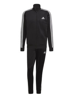 adidas - Men's Black Solid High Neck Tracksuit