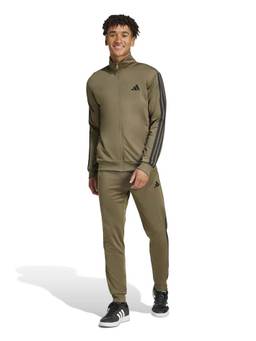 adidas - Men's Brown Solid High Neck Tracksuit