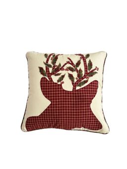 Belleven - Reindeer Applique Pillow Cover