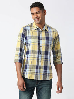 Pepe Jeans - Acosta Full Sleeves Y/D Slub Checks Casual Shirt