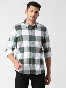 Pepe Jeans - Cacti Full Sleeves Printed Checks Casual Shirt