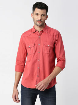 Pepe Jeans - Combat Full Sleeves Over Dyed Casual Shirt