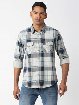 Pepe Jeans - Tusker Full Sleeves Printed Checks Casual Shirt