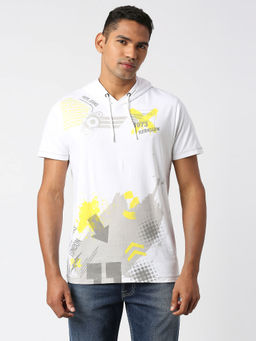 Pepe Jeans - Finch Graphic Printed Hooded T-Shirt