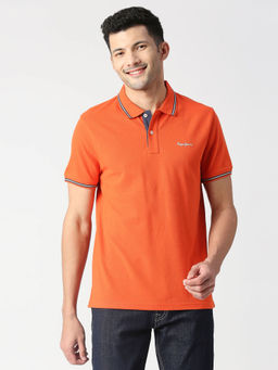 Pepe Jeans - Phoenix Orange Solid Recycle Polo T-Shirt