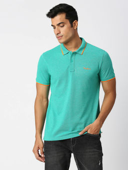 Pepe Jeans - Quantra Blue Grindle Polo T-Shirt