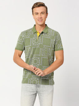 Pepe Jeans - Motero Bandana Printed Stretch Polo T-Shirt