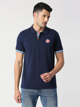 Pepe Jeans - Zak Navy Solid Polo T-Shirt