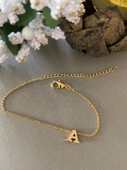 Digital Dress Room - Letter A Name Bracelet Rakhi