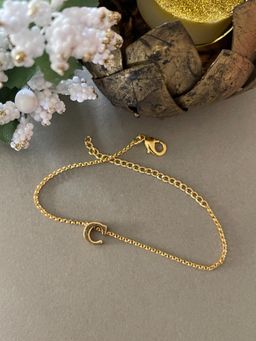 Digital Dress Room - Letter C Name Bracelet Rakhi