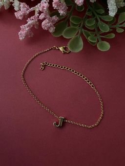 Digital Dress Room - Letter J Name Bracelet Rakhi