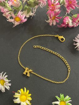 Digital Dress Room - Letter K Name Bracelet Rakhi