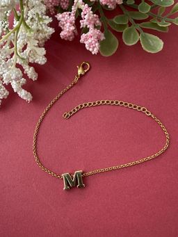 Digital Dress Room - Letter M Name Bracelet Rakhi