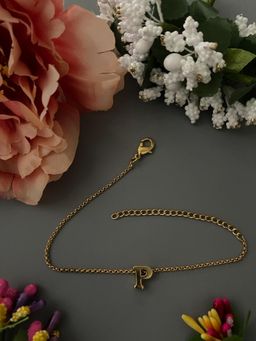 Digital Dress Room - Letter P Name Bracelet Rakhi