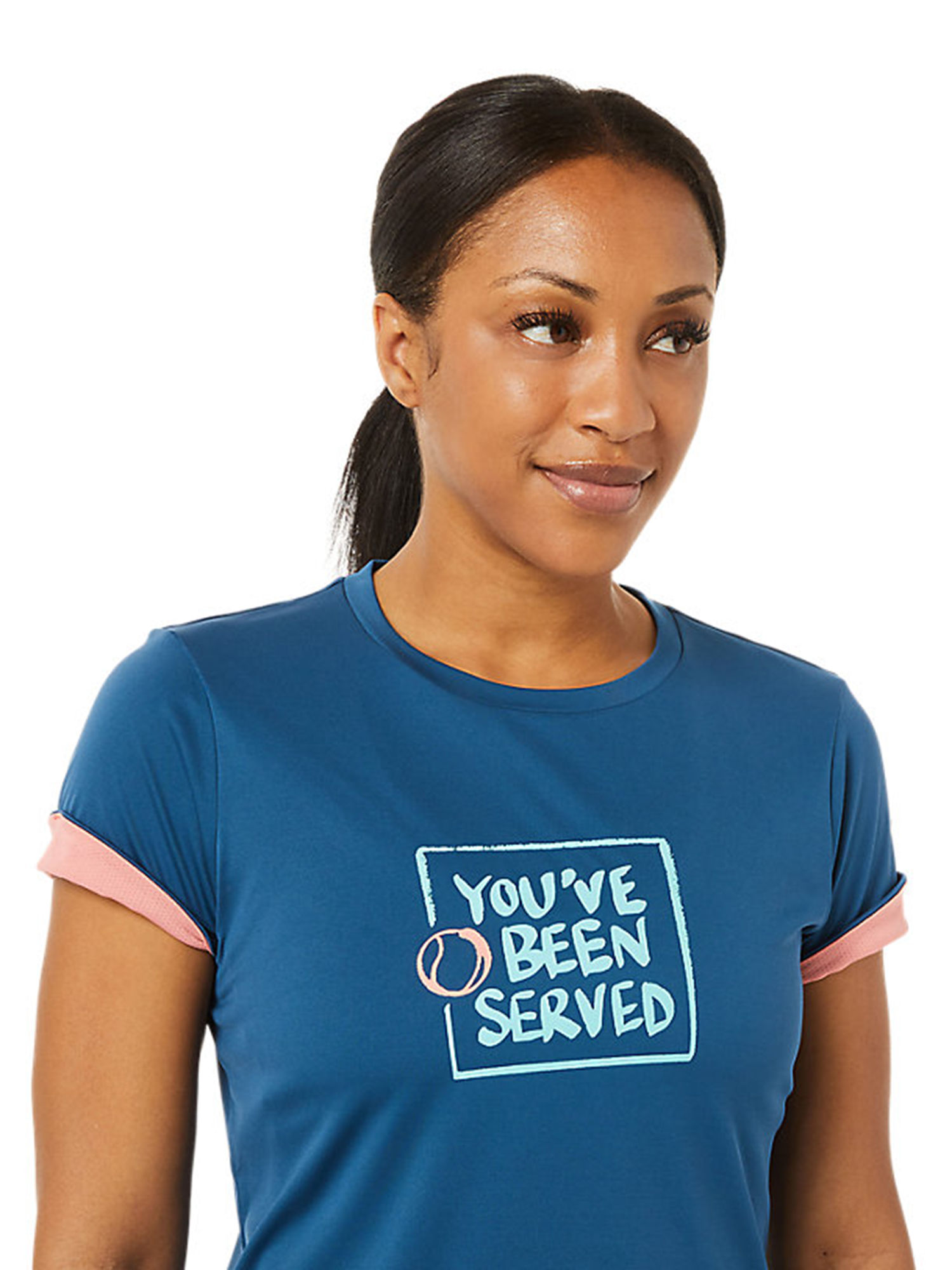Buy Asics Court Graphic Tee Blue Women 