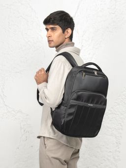 Assembly - Rover Black Laptop Backpack with Dust Cover for Men and Women