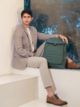 Assembly - Stark Green Laptop Backpack with Dust Cover for Men and Women