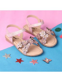 BOYZ N GALZ - Girls Pink Embellished Sandals