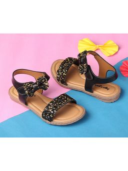 BOYZ N GALZ - Girls Black Embellished Sandals