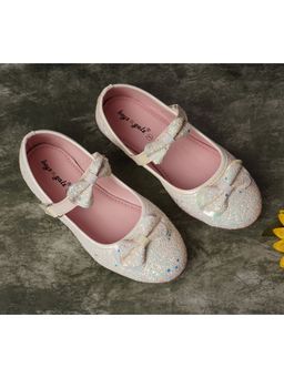 BOYZ N GALZ - Girls White Embellished Ballerina