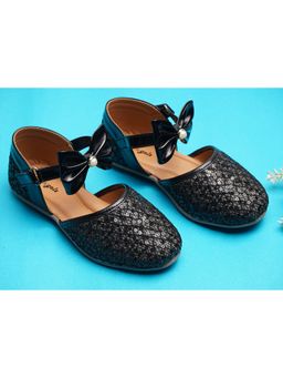 BOYZ N GALZ - Girls Black Embellished Sandals