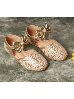 BOYZ N GALZ - Girls Gold Embellished Sandals