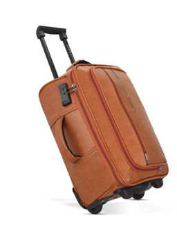 Lavie Sport - Unisex Majestic Pro+ Luggage Overnighter Trolley (Tan) (M)