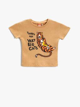 Koton - Boys Brown T-shirt