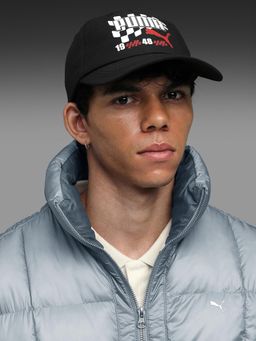Puma - Black Essentials Graphic Printed Baseball Cap