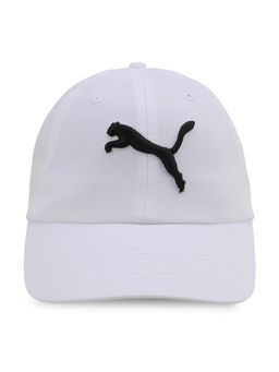 Puma - White Wardrobe Essentials Metal-Logo Dad Cap