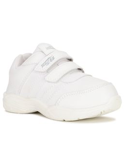 Bata - White Velcro School Shoes for Boys