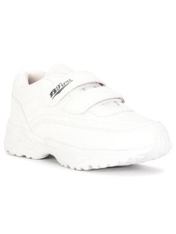 Bata - White Velcro School Shoes for Boys