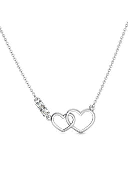 Candere by Kalyan Jewellers - 14K BIS Hallmark White Gold and I2GH Diamond Necklaces