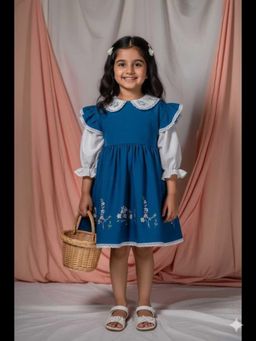 Twirly Tutus - Garden : Embroidered English Balloon Sleeve Dress