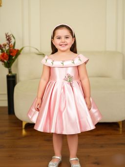 Twirly Tutus - Bouquet : Intricate Embroidered Off-Shoulder Luxury Dress