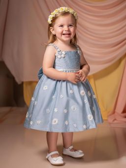 Twirly Tutus - Aster : Sleek Sleeveless Embroidered Satin Gown