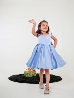 Twirly Tutus - Morning Glory Mist : Beautiful Floral Embellished Sleeveless Dress