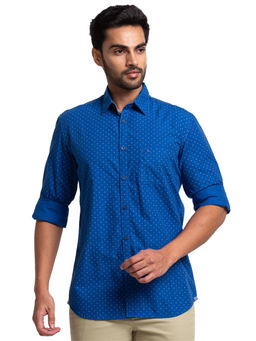 Parx - Medium Blue Casual Shirt