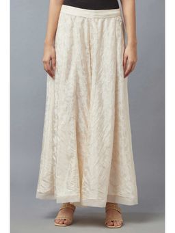 W - Beige Printed Culotte