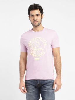 Levi's - Men Graphic Logo Crew Neck T-shirt-purple