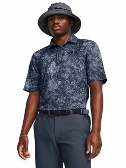 Under Armour - Grey Printed Polo T-Shirt